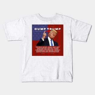 Dump Trump 2020 illustration Kids T-Shirt